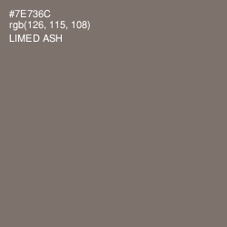 #7E736C - Limed Ash Color Image